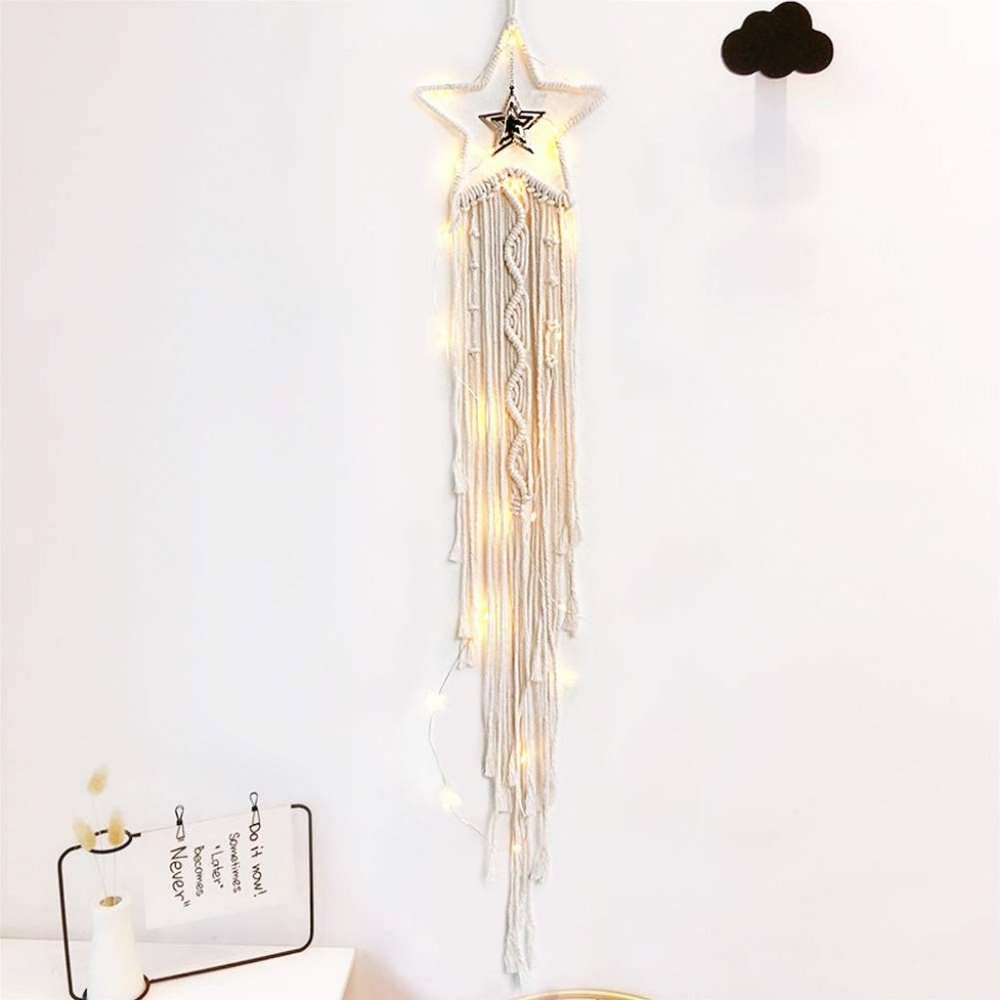 🌻NEW🌻Bohemian Star Macrame Wall Hanging Art - Picture 2 of 5